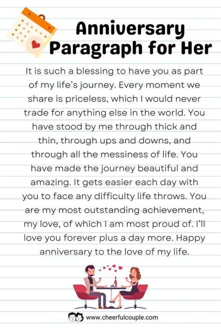 Unlock The Secret To Heartfelt Anniversary Paragraphs For Her