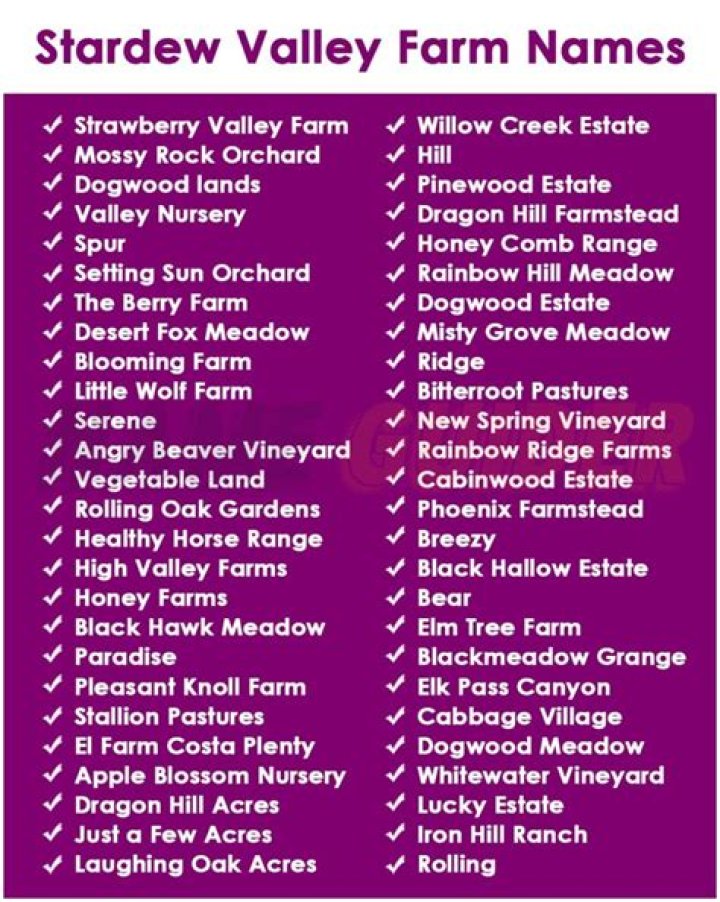 Unlock The Secrets Of Cute Farm Names In Stardew Valley