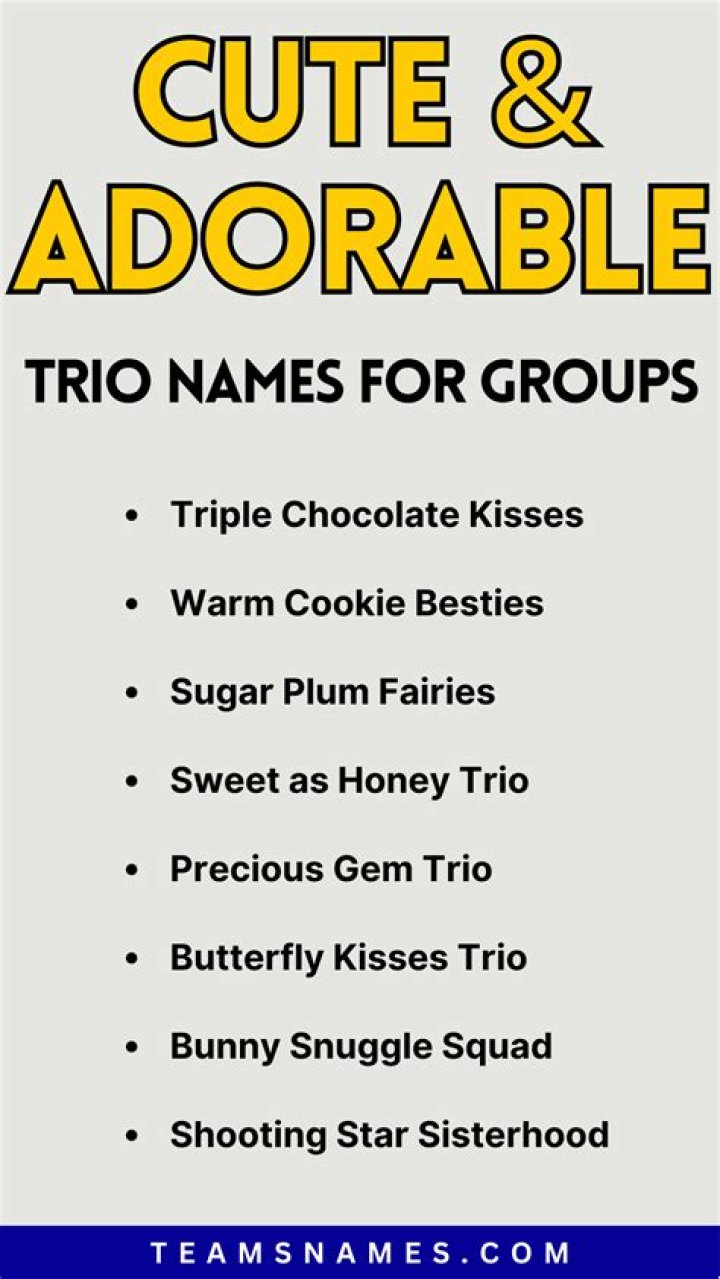Unveiling The Secrets Of Irresistible "Cute Trio Names"