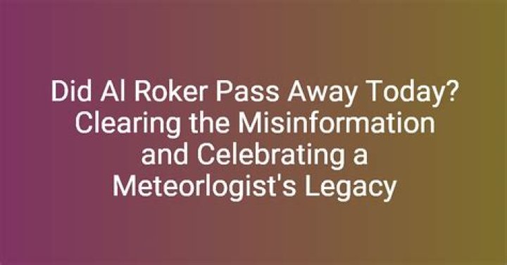 Unraveling The Rumors Surrounding Al Roker's Well-being