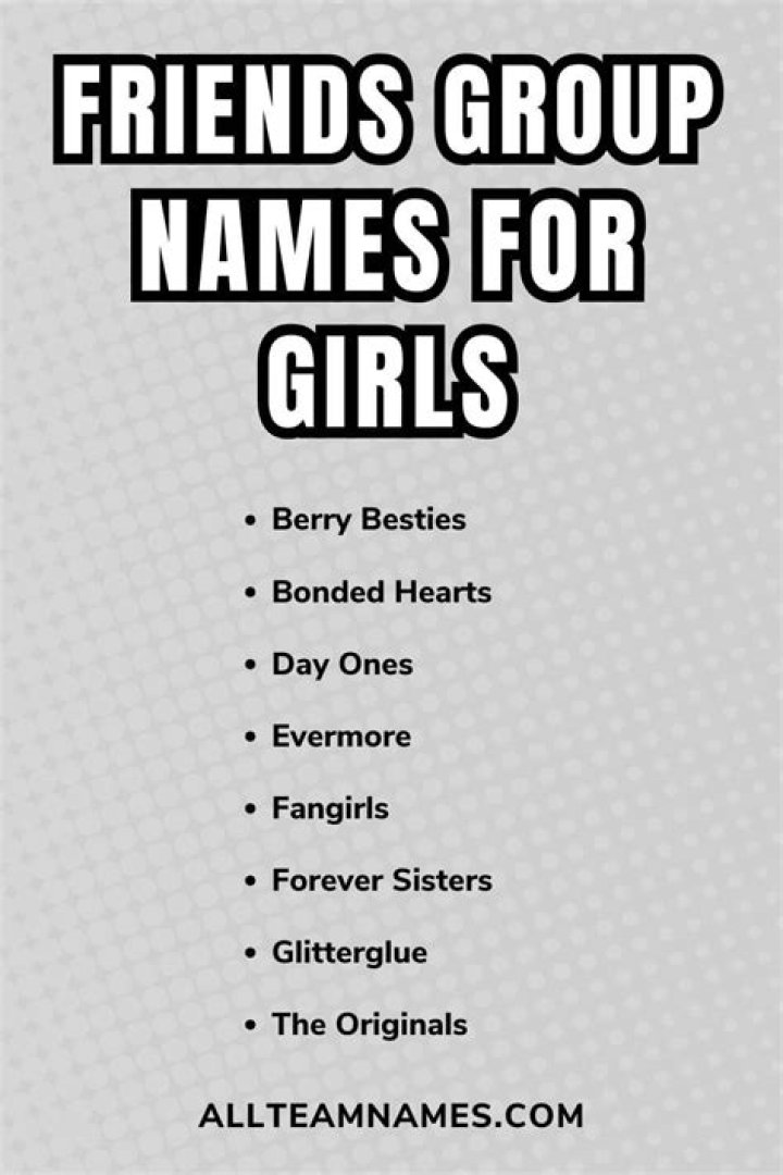 Discover Captivating Friends Group Names For Girls