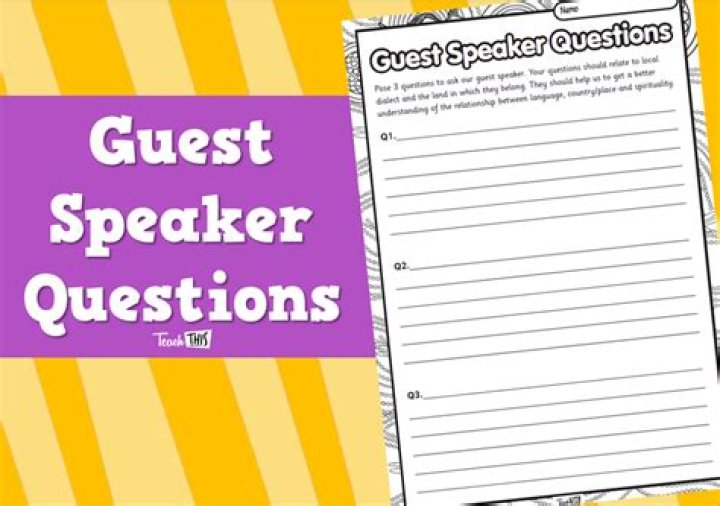 Discover The Art Of Guest Speaker Questions