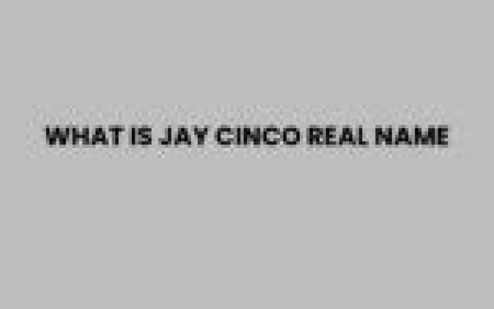 Jay Cinco's Real Name Revealed