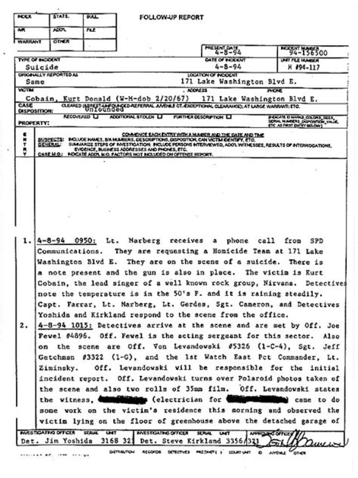 Uncover The Secrets Of Kurt Cobain's Autopsy Report
