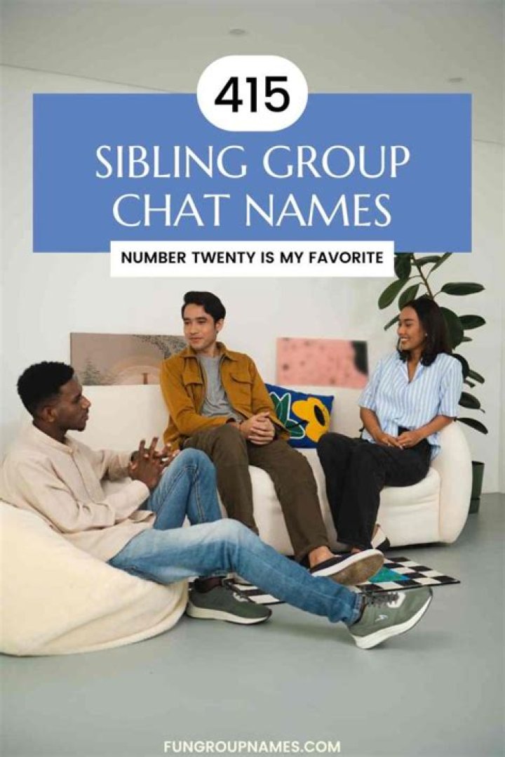 Discover The Perfect Name For Your Sibling Group Chat
