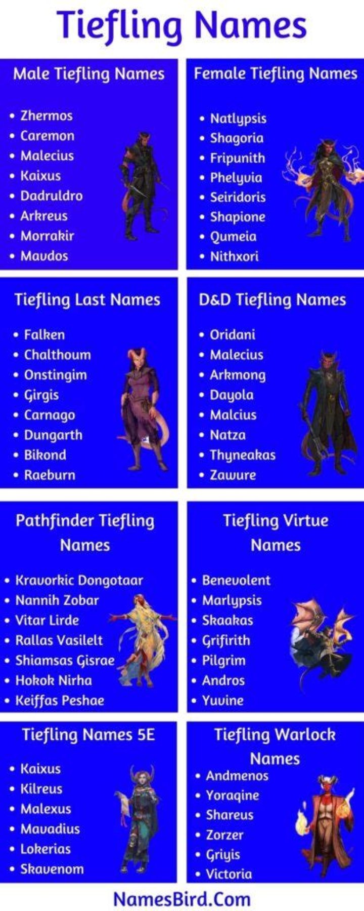 Immerse Yourself In The World Of Tiefling Male Names